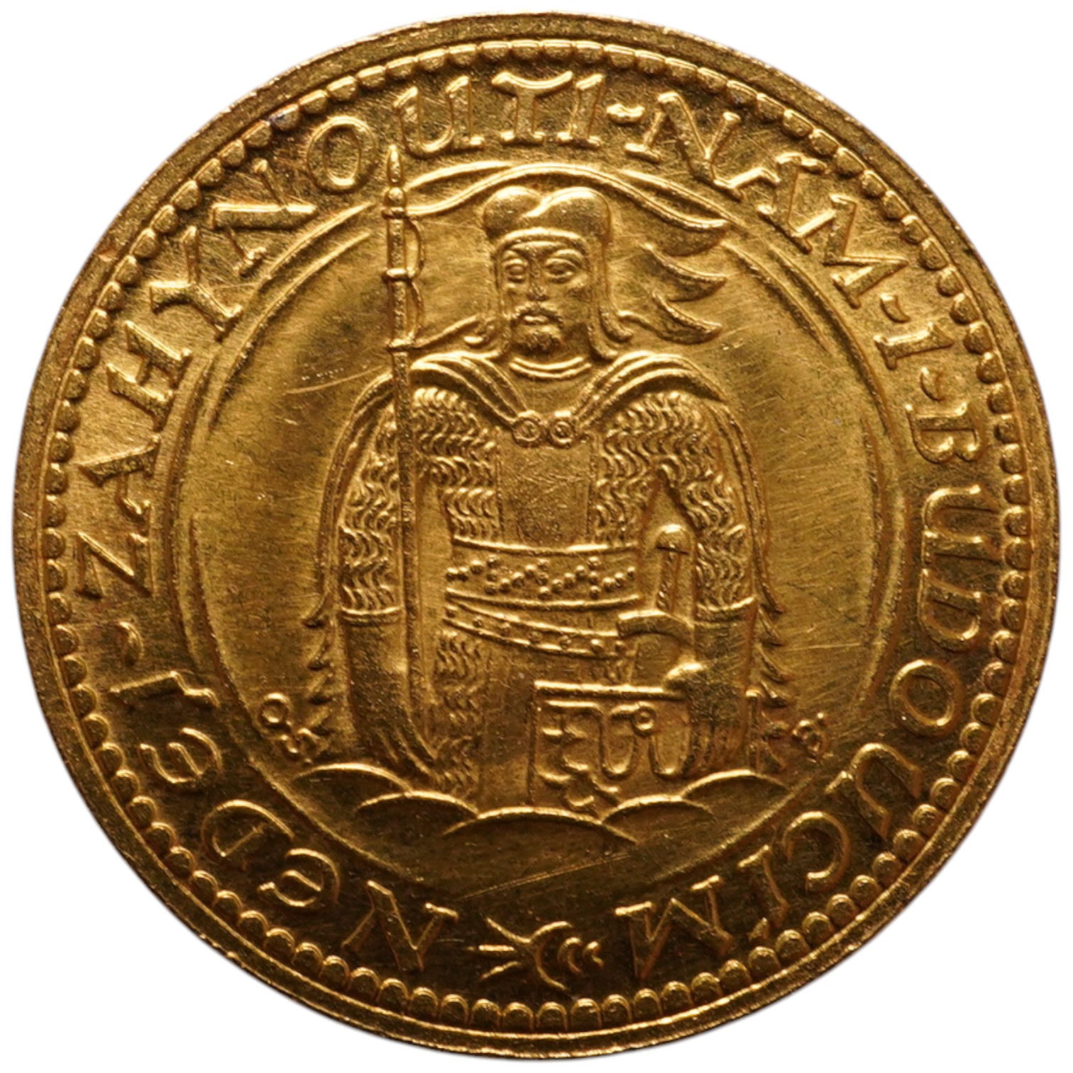 Czechoslovakia gold coins, First Republic, 1 gold Dukat 1931, KM.8, UNC.